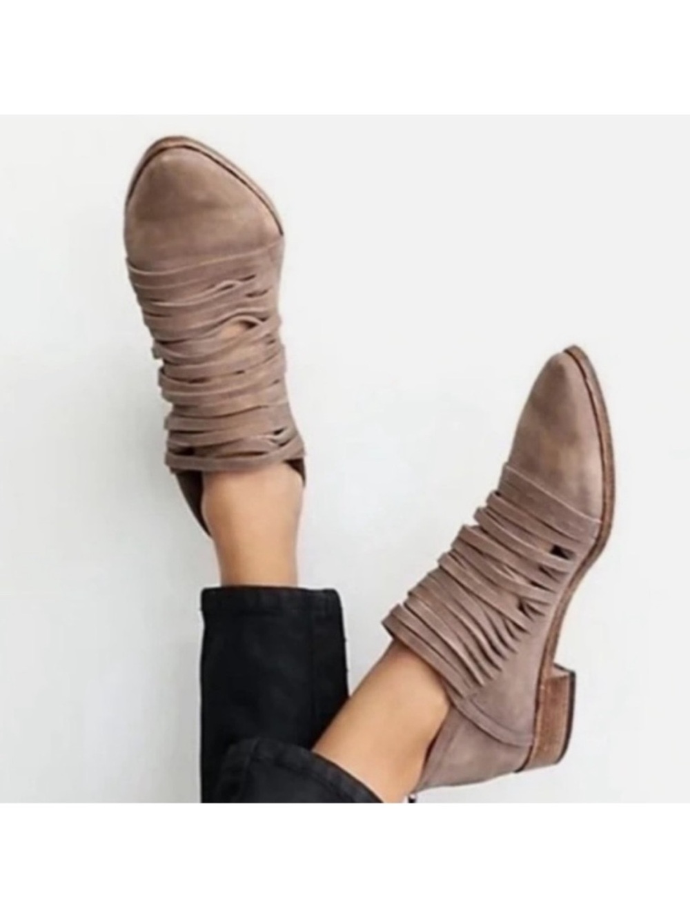 EUC Free People Leather Lost Valley
Strappy Booties Size 7.5 - Picture 2 of 10